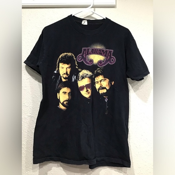 90s Alabama Band Tee Vintage Country Music T-Shirt Size L Graphic Retro - Picture 1 of 7